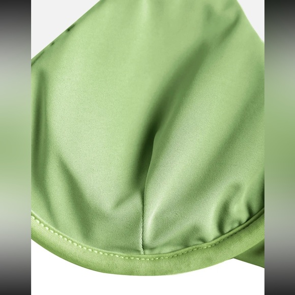 ZAFUL Ribbed Underwire Side Tie High Cut Cheeky Bikini - Picture 4 of 5